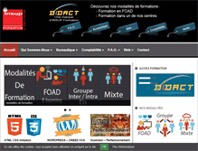 Tablet Screenshot of didact-insup.com